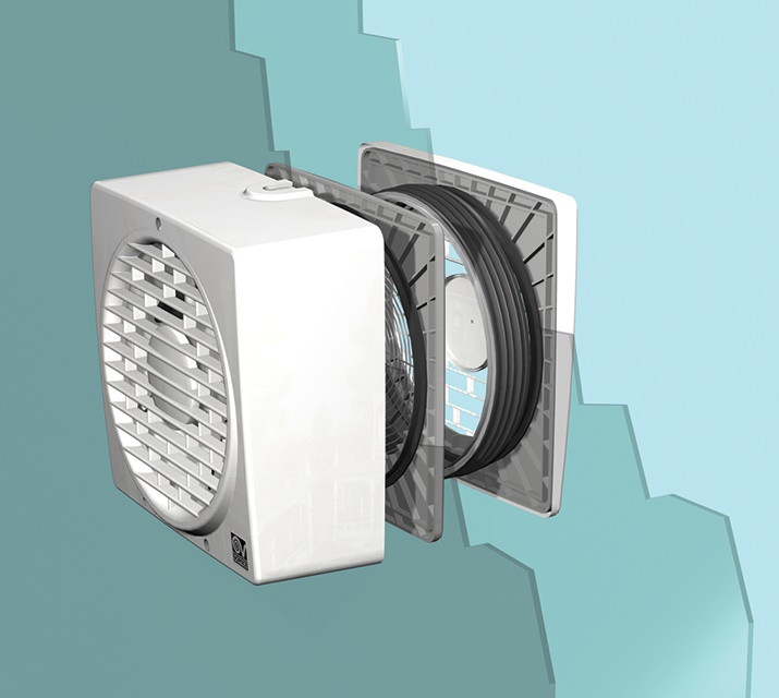 Kit installazione aspiratore VORTICE VARIO doppio vetro apribile