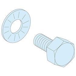 40 VITI M6X16 PER BARRE FILETTATE 6