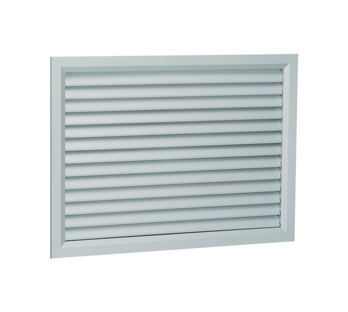Griglia esterna rettangolare alluminio 500x350 per ventilazione