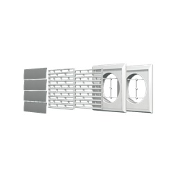 KIT INSTALLAZIONE 90/3 MG telai griglie staffa tubo flessibile