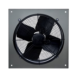 Aspiratore elicoidale 400 mm grigio resistente esterno con motore trifase 1 velocità