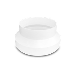 Riduttore circolare polistirene 125-100 ventilazione civile residenziale