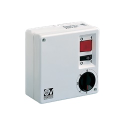 Gruppo comandi ventilatori soffitto 5 velocità bianco parete/incasso