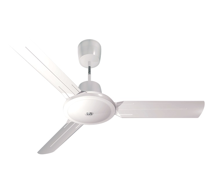 Ventilatore industriale NORDIK EVOLUTION R 90/36 900 mm pale acciaio bianco montaggio soffitto regolabile