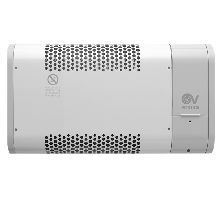 Termoventilatore miniaturizzato 600W con termostato e programmatore digitale