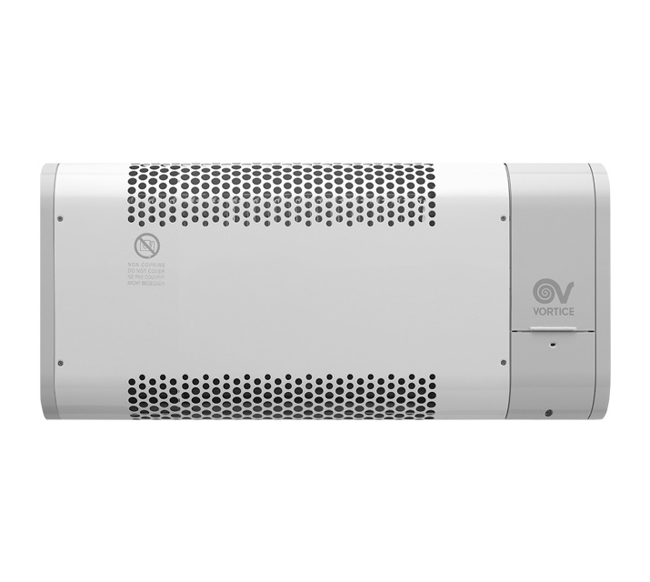Termoventilatore miniaturizzato 1000W con programmatore digitale per installazione interna