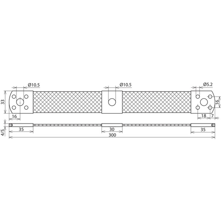 TRECCIA DI PONTICELLAMENTO CU 50MMQ