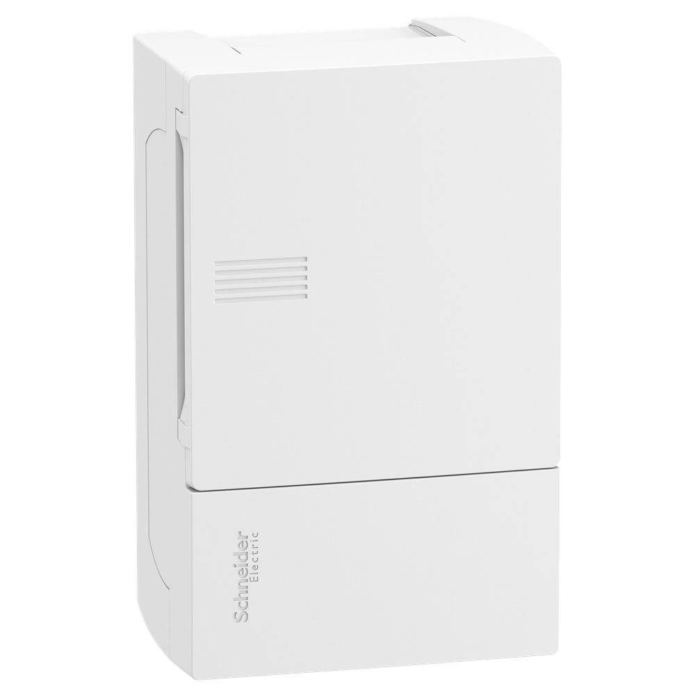 Centralino Resi9 MP parete 4 moduli bianco porta opaca IP40 per edifici residenziali