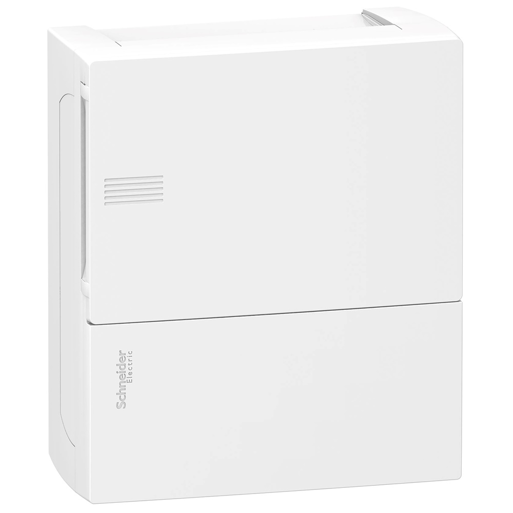 Centralino Resi9 MP 8 moduli parete bianco porta opaca per impianti residenziali