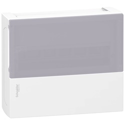 Centralino Resi9 MP parete 12 moduli bianco porta traslucida IP40 IK07 plastica autoestinguente