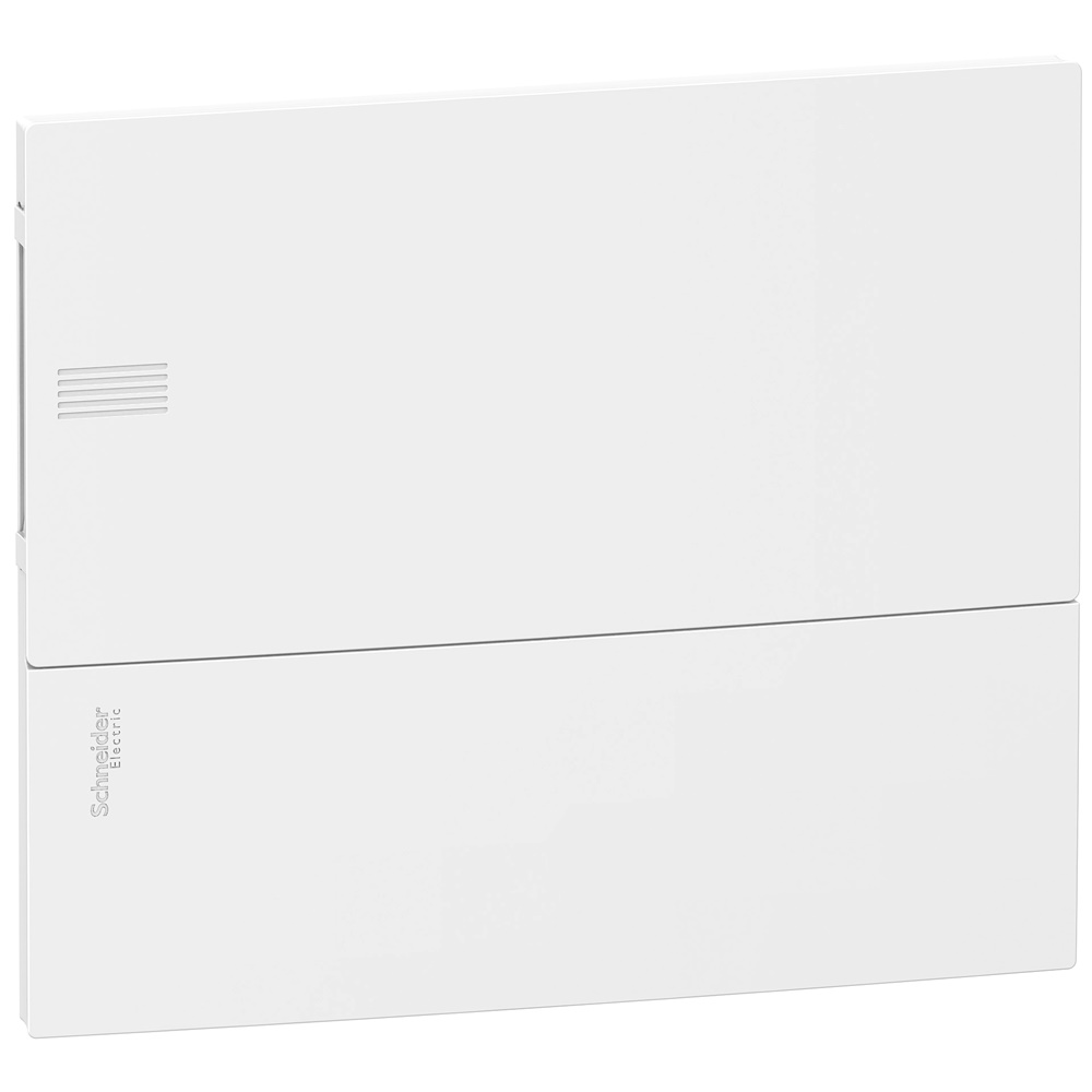 Fronte Resi9 MP incasso 8 moduli bianco porta opaca per impianti elettrici residenziali