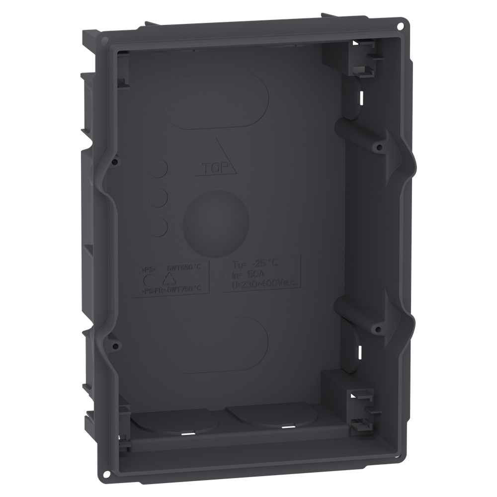 Scatola incasso Resi9 MP 6 moduli tecnoplastica resistente fuoco per edifici residenziali