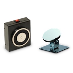 Fermo elettromagnetico 140 Kg 24 Vcc per porte tagliafuoco certificato EN54-13 EN1155