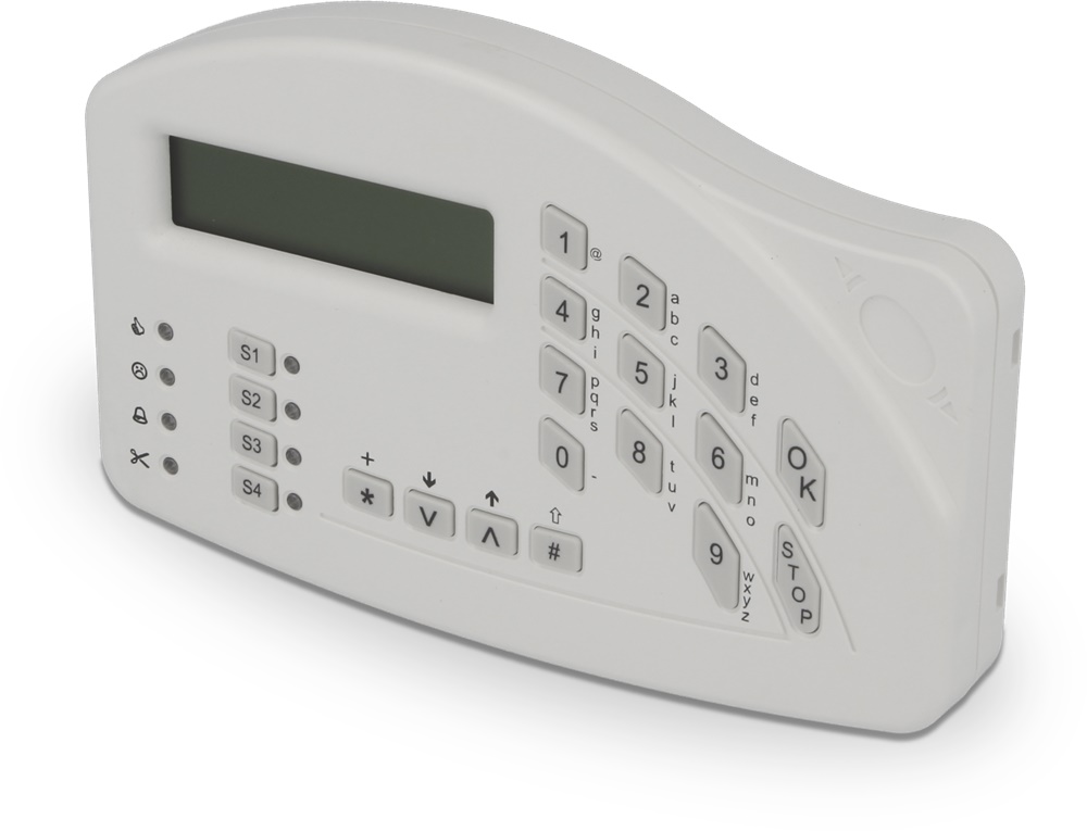 Tastiera RS485 con display e LED per sistemi antintrusione residenziali e commerciali, grado 2, compatibile GENIODOMO FLEXENERGY ETR