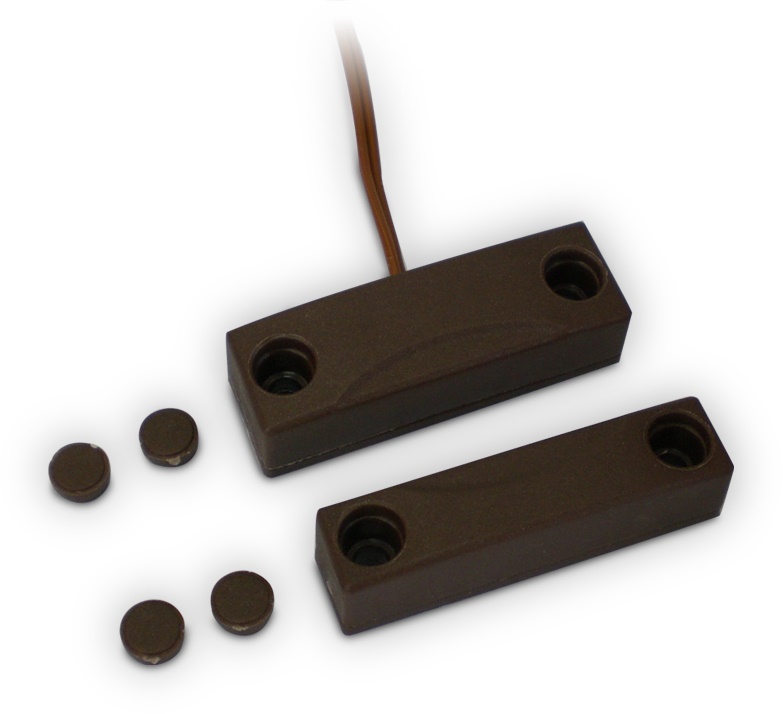 Contatto magnetico rettangolare plastica bianco 15 mm chiusura per porte-finestre sicurezza residenziale e commerciale