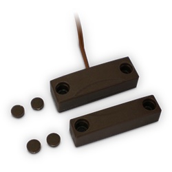 Contatto magnetico rettangolare plastica bianco 15 mm chiusura per porte-finestre sicurezza residenziale e commerciale