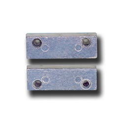 Contatto magnetico potenza a vista in alluminio IP65 per sistemi sicurezza apertura su alluminio, legno, ferro