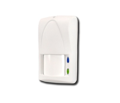 Sensore wireless doppia tecnologia 12 m portata per sistemi sicurezza interni ed esterni