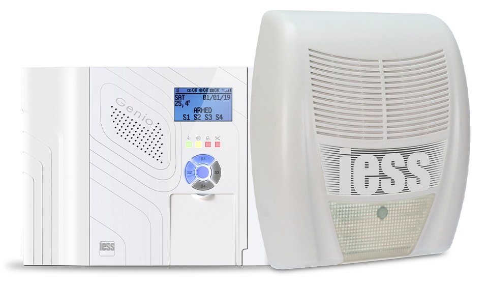 Kit antintrusione ibrido composto da 01 GENIODOMO + 01 SEI400FB