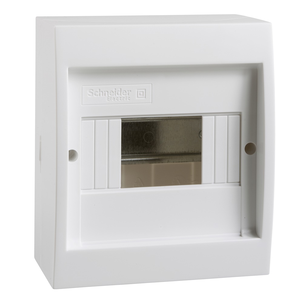 Centralino parete bianco IP40 1 fila 6 moduli Mini Coreos Light senza porta