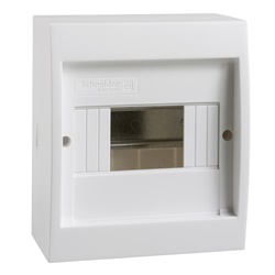 Centralino parete bianco IP40 1 fila 6 moduli Mini Coreos Light senza porta
