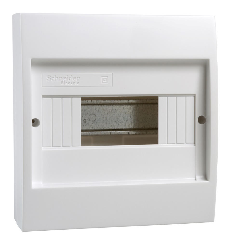 Centralino parete bianco Mini Coreos Light IP40 1 fila 8 moduli senza porta