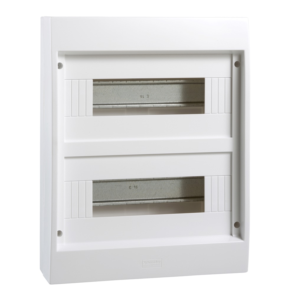 Centralino parete bianco Mini Coreos Light IP40 2 file 24 moduli senza porta