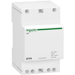 Trasformatore suoneria Acti9 ITR 25VA 12/24Vca montaggio guida DIN IP20