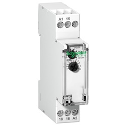 Relé temporizzato ritardo chiusura iRTA 24Vcc 24-240Vca 21A IP20 uso industriale
