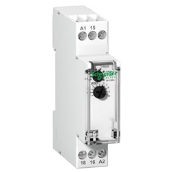 Relé temporizzato Acti9 iRTH 21A 24Vcc/24-240Vca comando mantenuto per automazione industriale