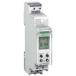 Interruttore orario digitale IHP 18mm 1 canale 24h+7g 56 memorie per automazione carichi