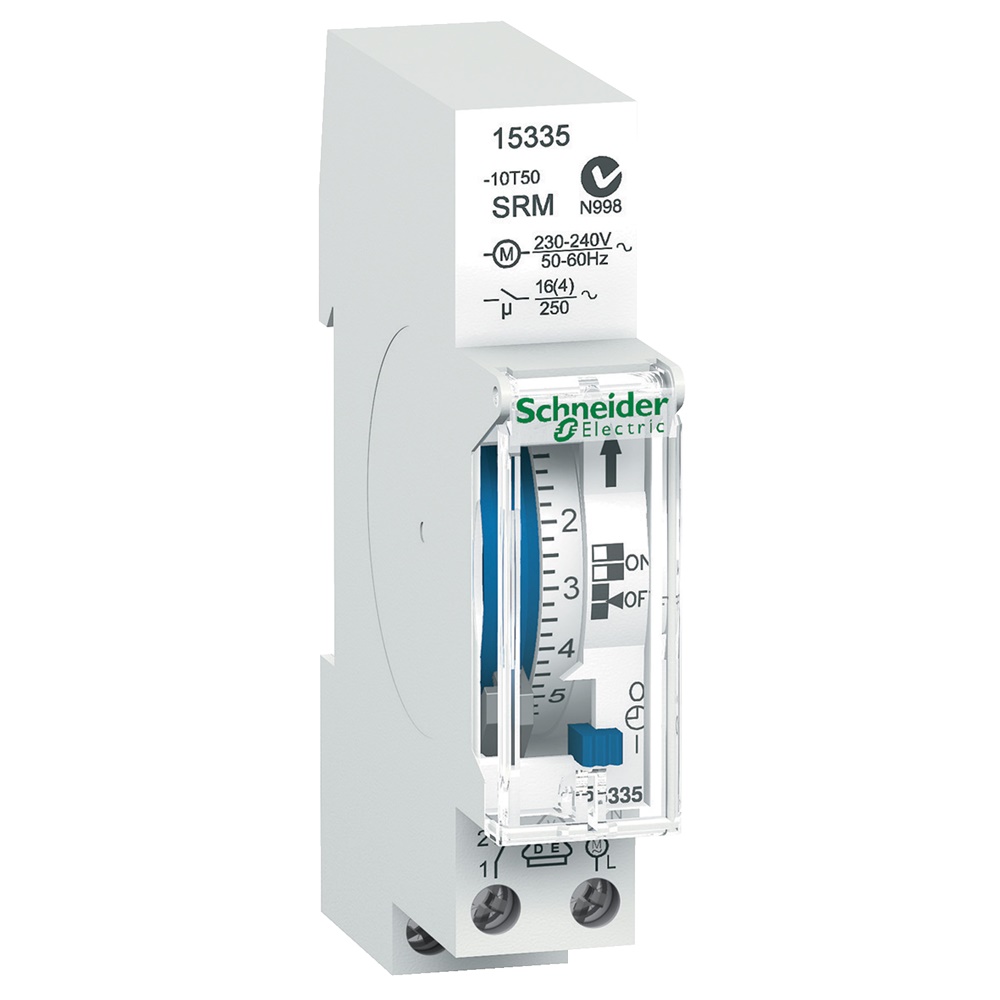 Interruttore orario meccanico 18mm 24h 1 canale per automazione carichi
