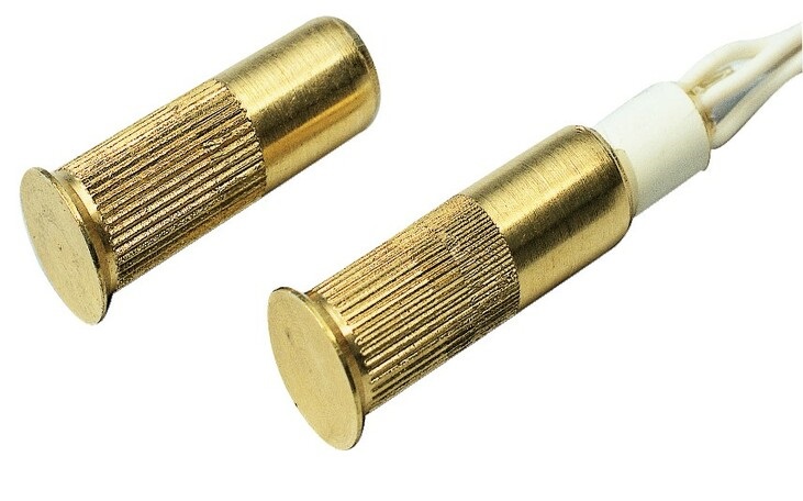 Contatto magnetico in ottone da incasso