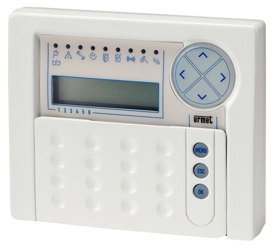 Tastiera di comando con display LCD retroilluminato