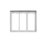 Cornice per 3 placche 2M alluminio