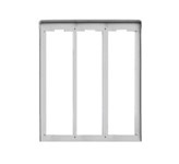 Cornice per 3 placche 3M alluminio