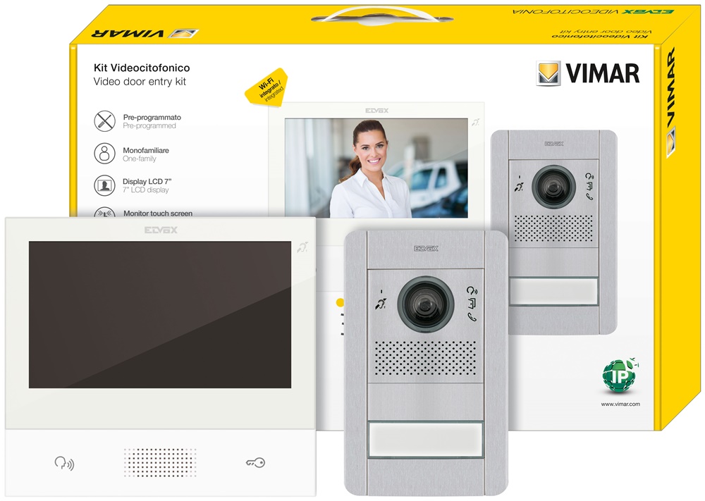 Kit videocitofonico mono IP Tab 7S+41006
