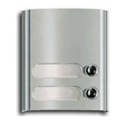 Modulo 2 tasti per 12TS grigio luce