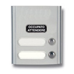 Modulo con 2 tasti OCC-ATT grigio luce