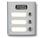 Modulo con 3 tasti OCC-ATT grigio luce