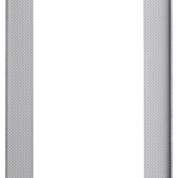 Cornice per 1 placca 2M acciaio 