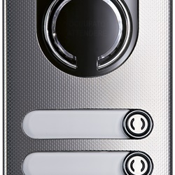 Placca a/v 2M IK10 4 tasti acciaio 