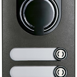 Placca a/v 2M IK10 4 tasti grigio sablÃ©