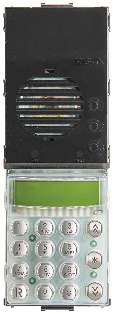 Unità elettronica Digibus targa audio tastiera alfanumerica display rubrica tasti inox