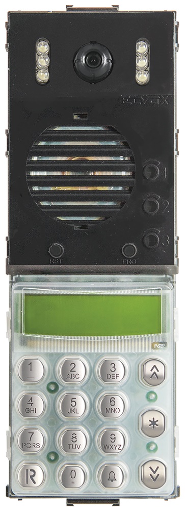Unità Digibus elettronica targa video colori tastiera inox alfanumerica rubrica elettronica