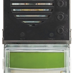 Unità  audio Due Fili Plus tast. acciaio 