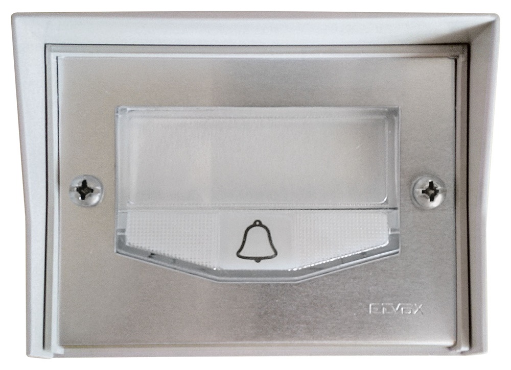 Pulsante chiamata incasso con lampada 24V 3W per segnalazione visiva