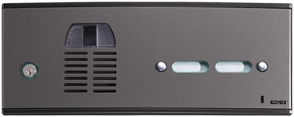 Pannello audio video 2 pulsanti grigio sablé per controllo impianti