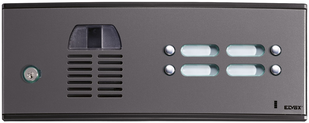 Pannello audio video 4 pulsanti grigio sablé per controllo impianti
