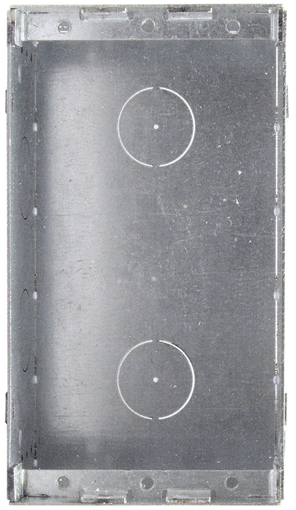 Scatola incasso antistrappo acciaio 1 modulo dimensioni 82x144x50 mm
